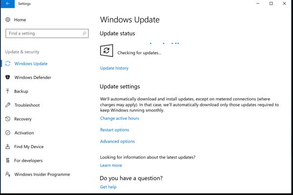 Keep Your Windows Up to Date Close up screen dump of windows updates being performed